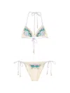 Zimmermann Beige Floral Swimwear In Multi