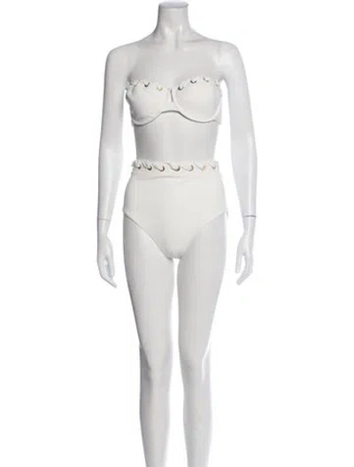 Pre-owned Zimmermann Bikini In Neutrals