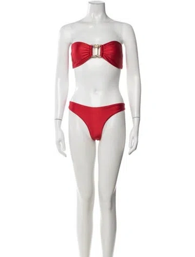 Pre-owned Zimmermann Bikini In Red