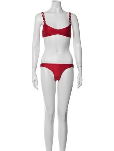 Pre-owned Zimmermann Bikini In Red