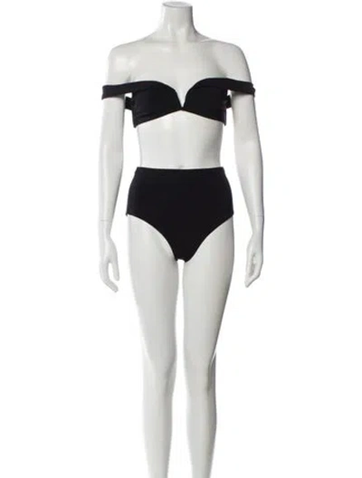 Pre-owned Zimmermann Bikini W/ Tags In Black