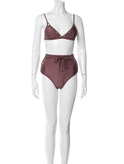 Pre-owned Zimmermann Bikini W/ Tags In Orange