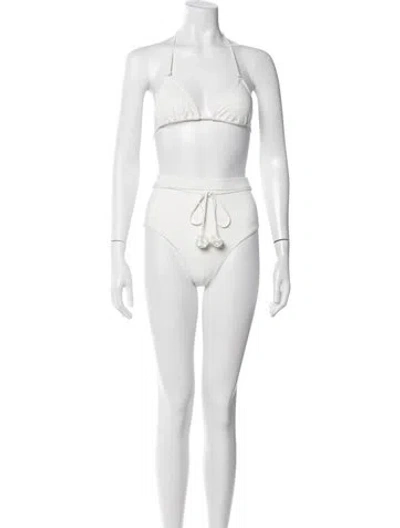 Pre-owned Zimmermann Bikini W/ Tags In White
