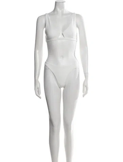 Pre-owned Zimmermann Bikini W/ Tags In White