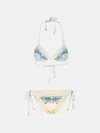 Zimmermann Beige Floral Swimwear In Blue
