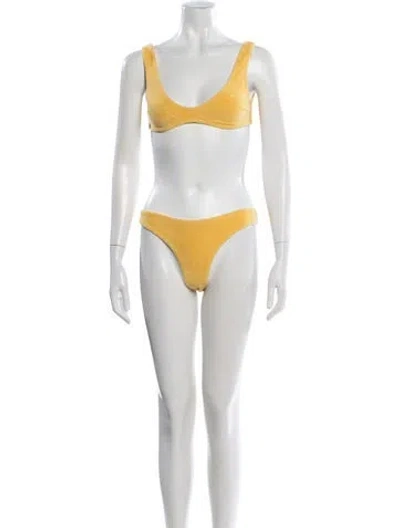 Pre-owned Zimmermann Bikini In Yellow