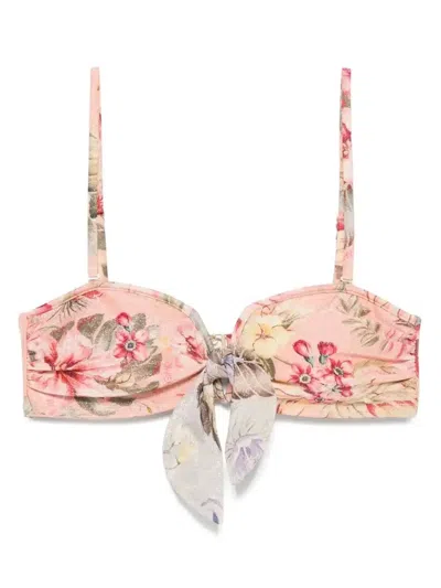 ZIMMERMANN COCO SCARF BIKINI TOP - WOMEN'S - ELASTANE/RECYCLED POLYAMIDE/POLYESTER/POLYAMIDEMETALLISED FIBRESEL