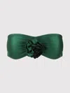 Zimmermann Waverly Flower Bandeau Bra Bikinis Green In Green