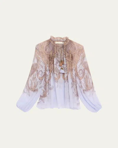 Zimmermann Billow Blouse In White