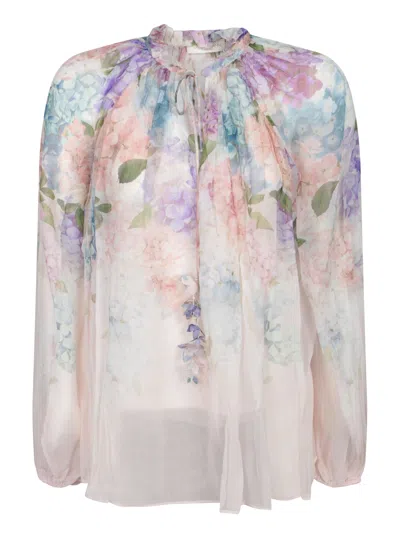 Zimmermann Billow Floral Multicolor Blouse