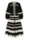 Zimmermann Rhiannon Billow Maxi Dress In Black