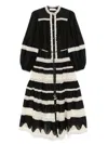 Zimmermann Rhiannon Billow Maxi Dress In Black