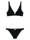 Zimmermann Rhiannon Wire-front Two-piece Swimsuit In Black