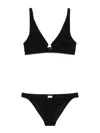 Zimmermann Black Bikini Set In Black
