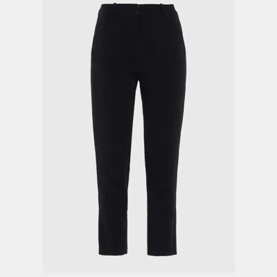 Pre-owned Zimmermann Black Crepe Stovepipe Trousers M