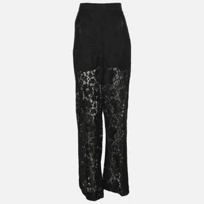 Zimmermann Black Lace Palazzo Pants