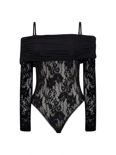 Zimmermann Black Lace Rebellion Bodysuit