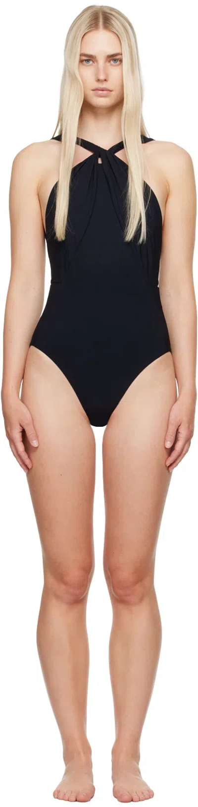 Zimmermann Ottie One-piece Swimsuit In Lycra In Black