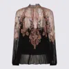 ZIMMERMANN BLACK PAISLEY VISCOSE TOP