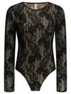 Zimmermann Lace-panelled Long-sleeve Bodysuit In Black