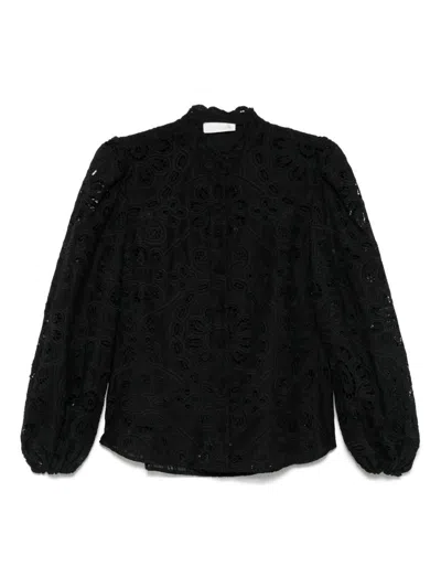 Zimmermann Black 'rhiannon' Blouse