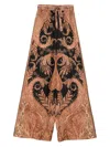 Zimmermann Hypnotic Silk Trousers In Multi