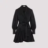 Zimmermann Silk Mini Wrap Dress In Black