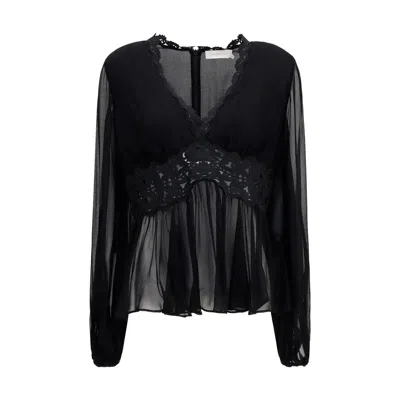 Zimmermann Black Viscose Blouse