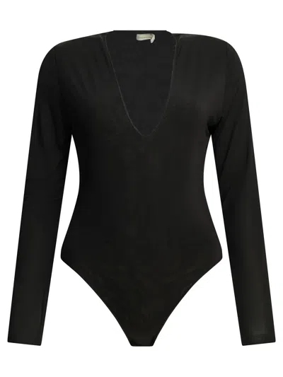 ZIMMERMANN ZIMMERMANN BLACK VISCOSE ELASTANE LONG-SLEEVED BODYSUIT