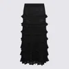 Zimmermann Illuminate Ruffled Knitted Maxi Skirt In Black