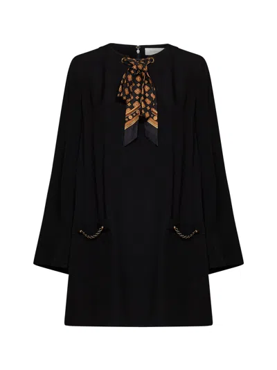 Zimmermann Black Viscose Utility Tunic Mini Dress