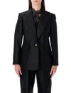 Zimmermann Hypnotic Wool-silk Blend Tailored Jacket In Black