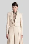 Zimmermann Blazer In Straight Cut In Neutral