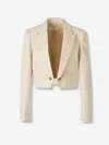 Zimmermann Blazer In Straight Cut In Neutral