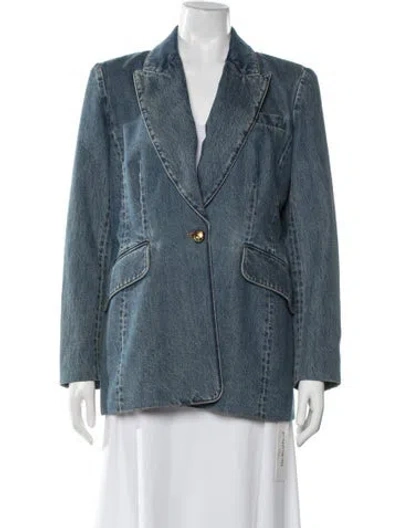 Pre-owned Zimmermann Blazer W/ Tags In Blue