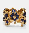 Zimmermann Bloom Band Embellished Gold-plated Ring In Gold