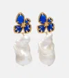 Zimmermann Bloom Baroque Pearl Drop Earrings In Metallic