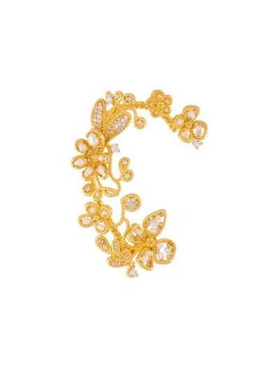 Pre-owned Zimmermann Bloom Ear Cuff Earring In Multicolor