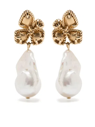 Zimmermann Bloom Earrings In White