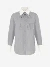 Zimmermann Illustration Man Style Shirt In Made Of Cotton And Silk Blend