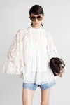 Zimmermann Ascension Lace And Crochet-trimmed Pintucked Ramie Blouse In White