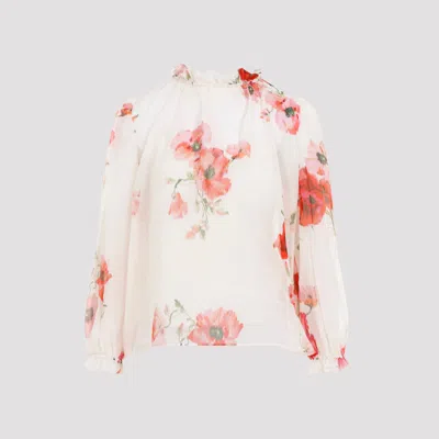 Zimmermann Blouse Multicolour In White