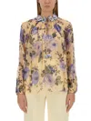 ZIMMERMANN BLOUSE WITH FLORAL PRINT