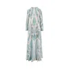 Zimmermann Illuminate Bead-embellished Paisley-print Crepe De Chine Maxi Dress In Blue