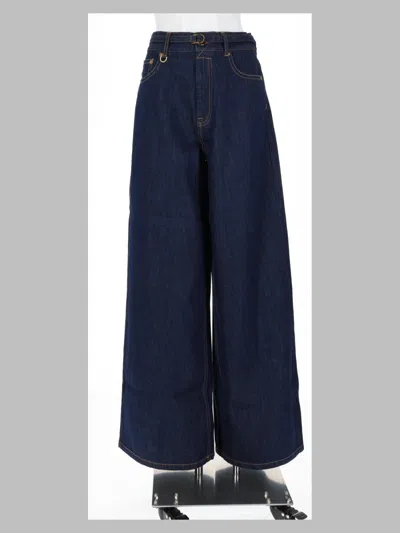 Zimmermann Wide-leg Denim Trousers In Blue