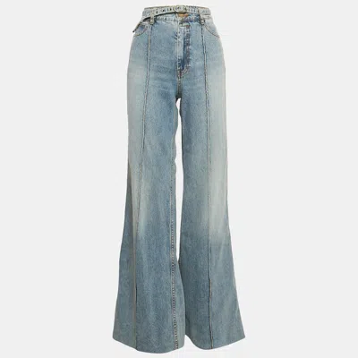 Zimmermann Blue Cotton Wide Leg Jean
