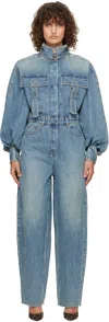 Zimmermann Women's Blue Illustration Overall Jumpsuit In Nptne Neptune