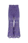 Zimmermann Blue Linen Pop Pant In Blue