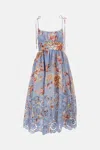 Zimmermann Blue Printed Dress In Blue