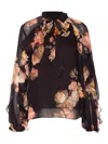 Zimmermann Hypnotic Ruffled Blouse In Black